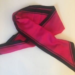 Black and pink scarf
